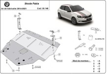 Stalowa Osłona pod silnik Skoda Fabia 3 Diesel (2015-2021)