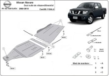 Hliníkový kryt prevodovky Nissan Navara (2005-2015)