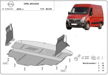 Stalowa Osłona pod silnik Opel Movano B (2010-2020)