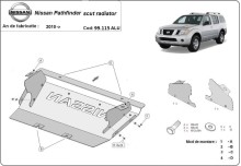 Hliníkový kryt chladiča Nissan Pathfinder (2010-2026)