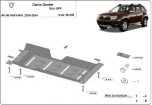 Oceľový kryt DPF Dacia Duster (2010-2013)