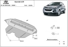 Oceľový kryt motora Hyundai IX35 (2009-2015)